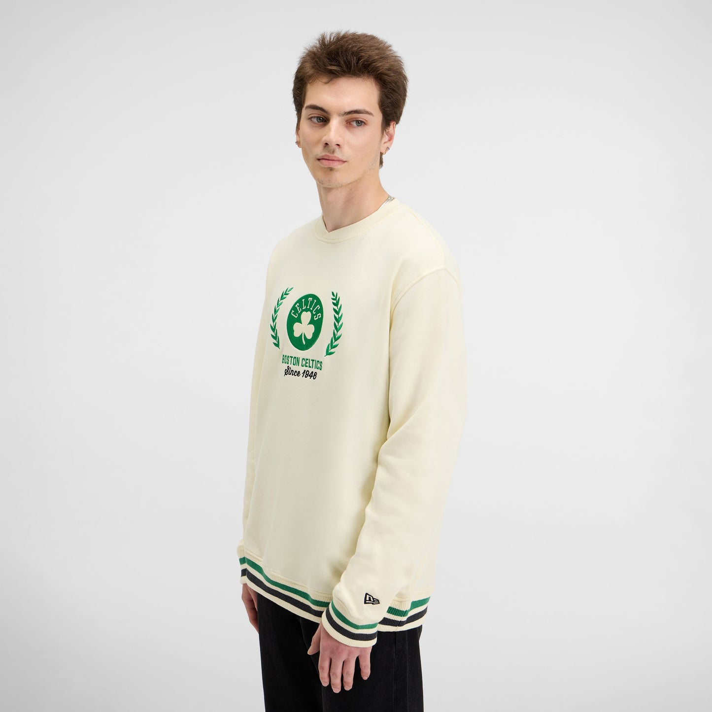 Athletics Throwback Chrome White Crewneck