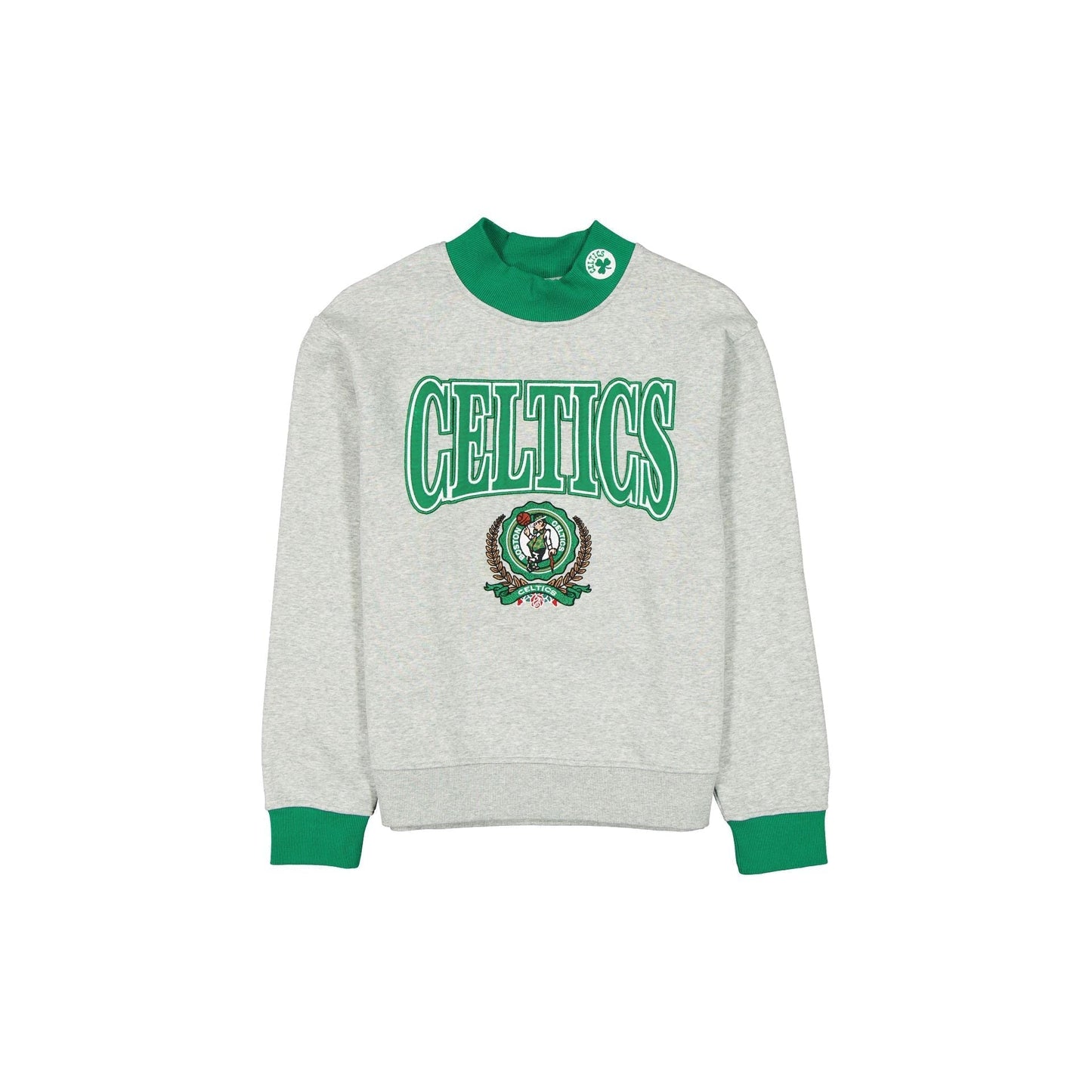 Boston Celtics Throwback Prep Women's Mockneck Sweatshirt