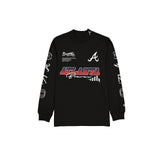 Atlanta Braves Modern Speed Black Long Sleeve T-Shirt