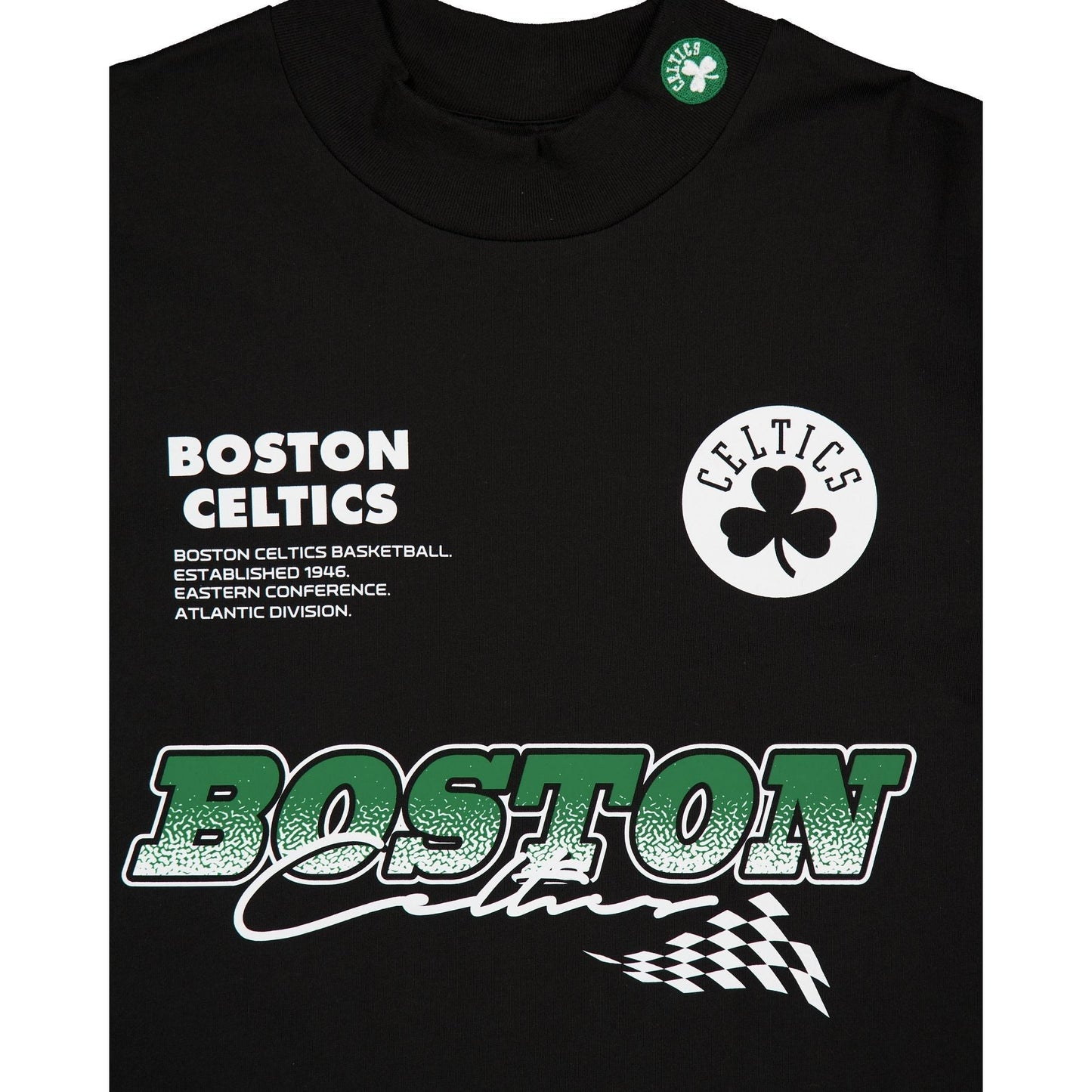 Boston Celtics Modern Speed Black Long Sleeve T-Shirt
