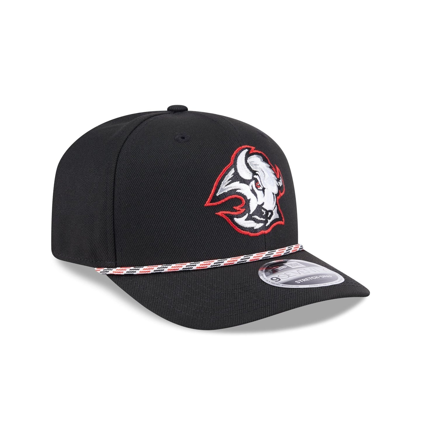 Buffalo Sabres Multi Rope Black 9SEVENTY Stretch-Snap Hat