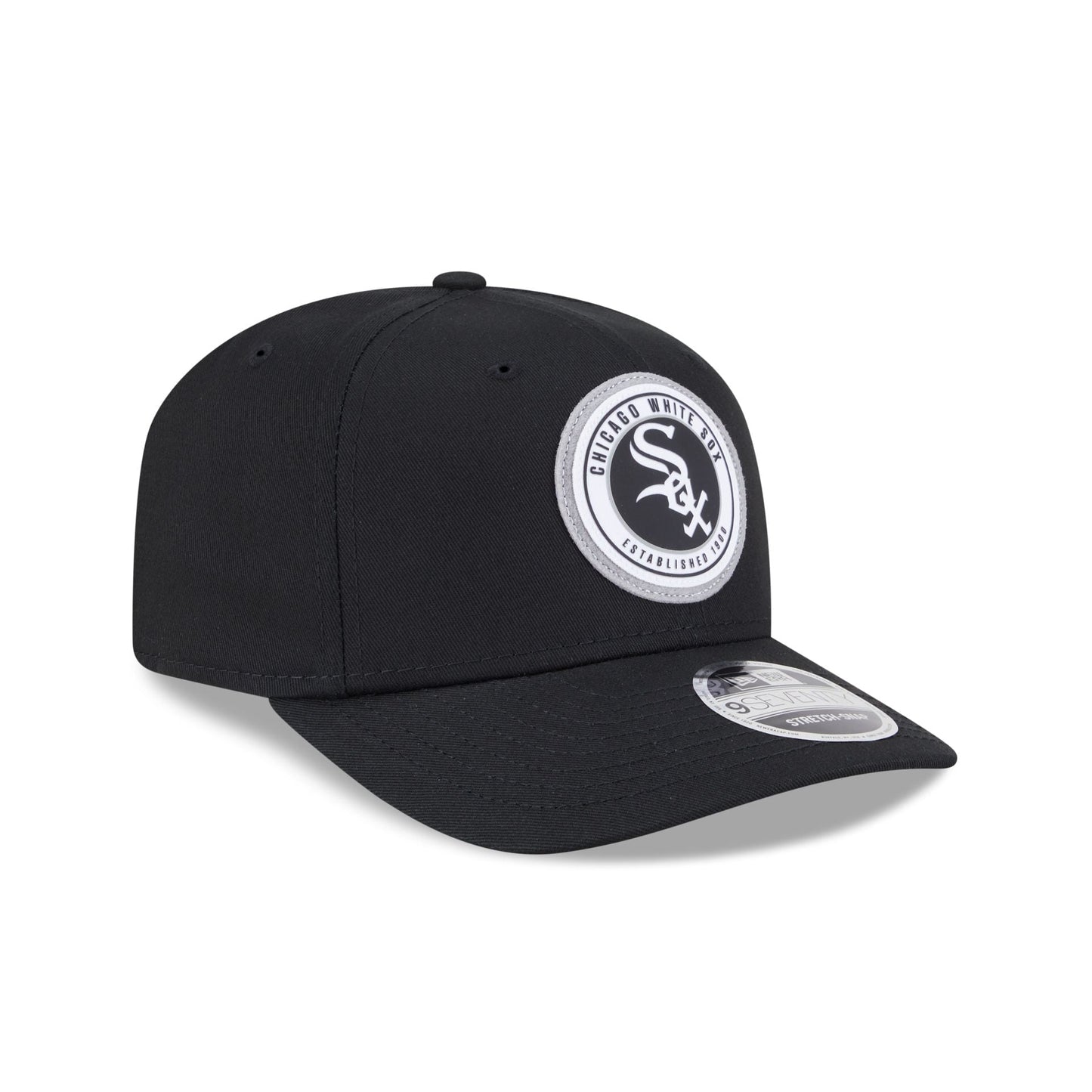 Chicago White Sox Circle Patch 9SEVENTY Stretch-Snap Hat