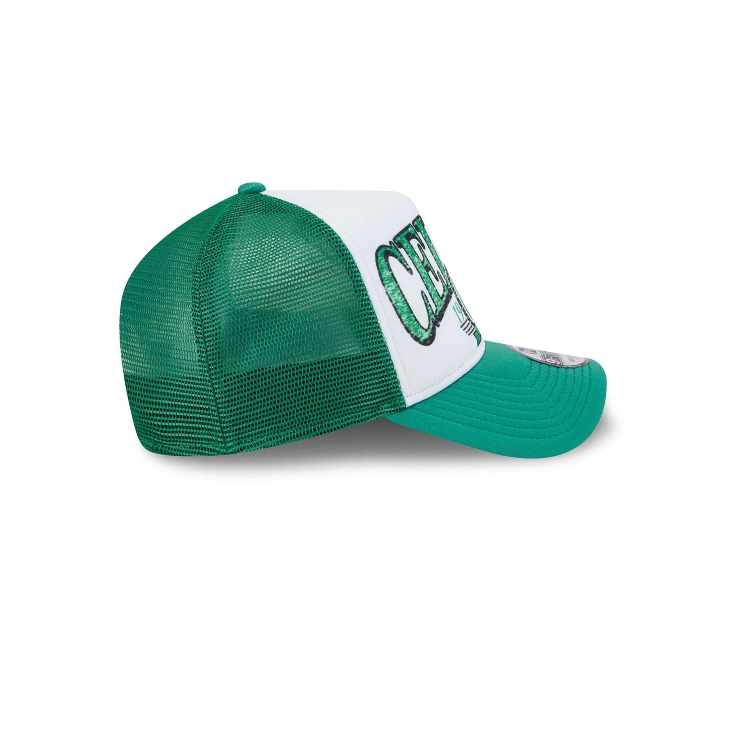 Boston Celtics Distressed 9FORTY A-Frame Trucker Hat