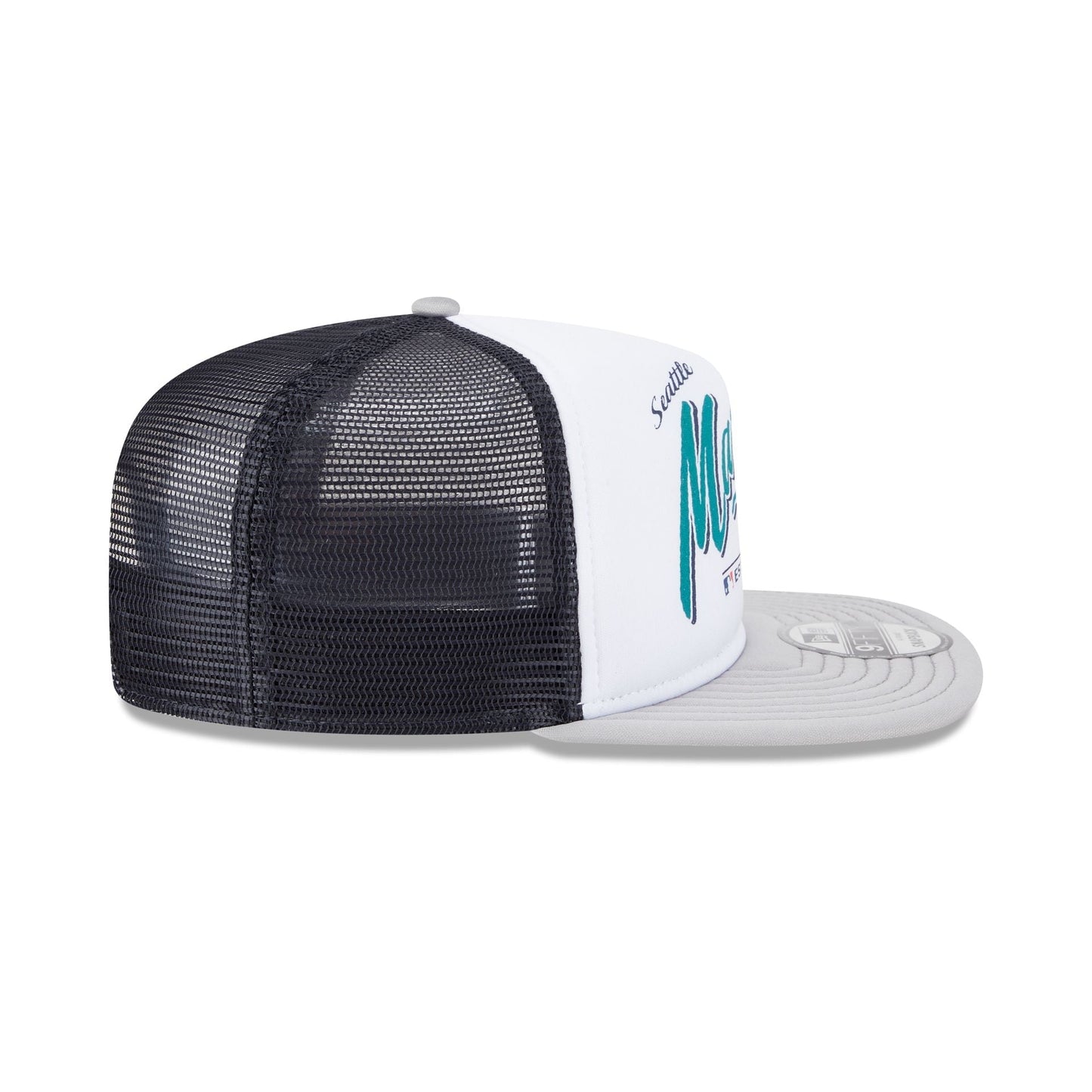 Seattle Mariners Retro Script 9FIFTY A-Frame Trucker Hat