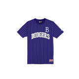 Brooklyn Dodgers Throwback Pinstripe Wordmark T-Shirt