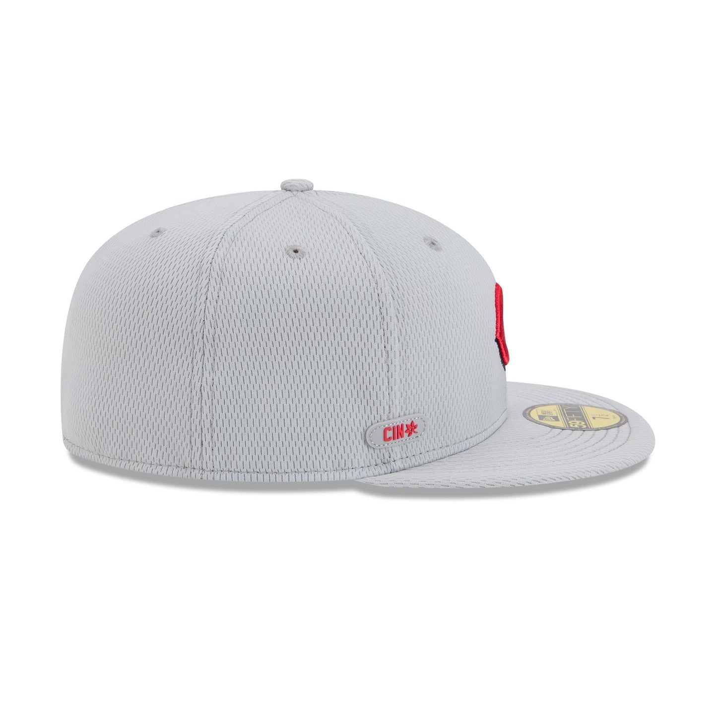 Cincinnati Reds 2025 Clubhouse Gray 59FIFTY Fitted Hat