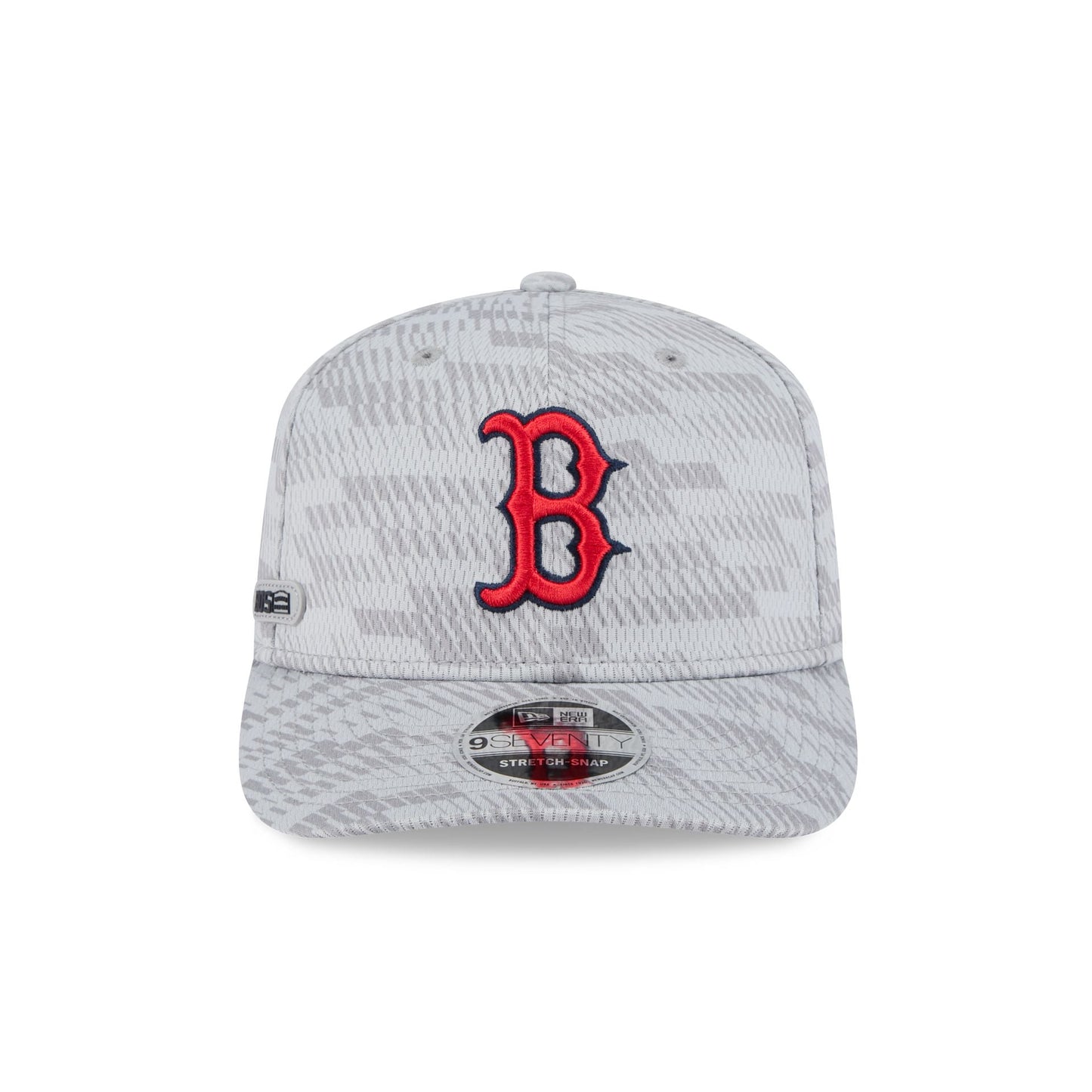 Boston Red Sox 2025 Clubhouse Gray 9SEVENTY Stretch-Snap Hat