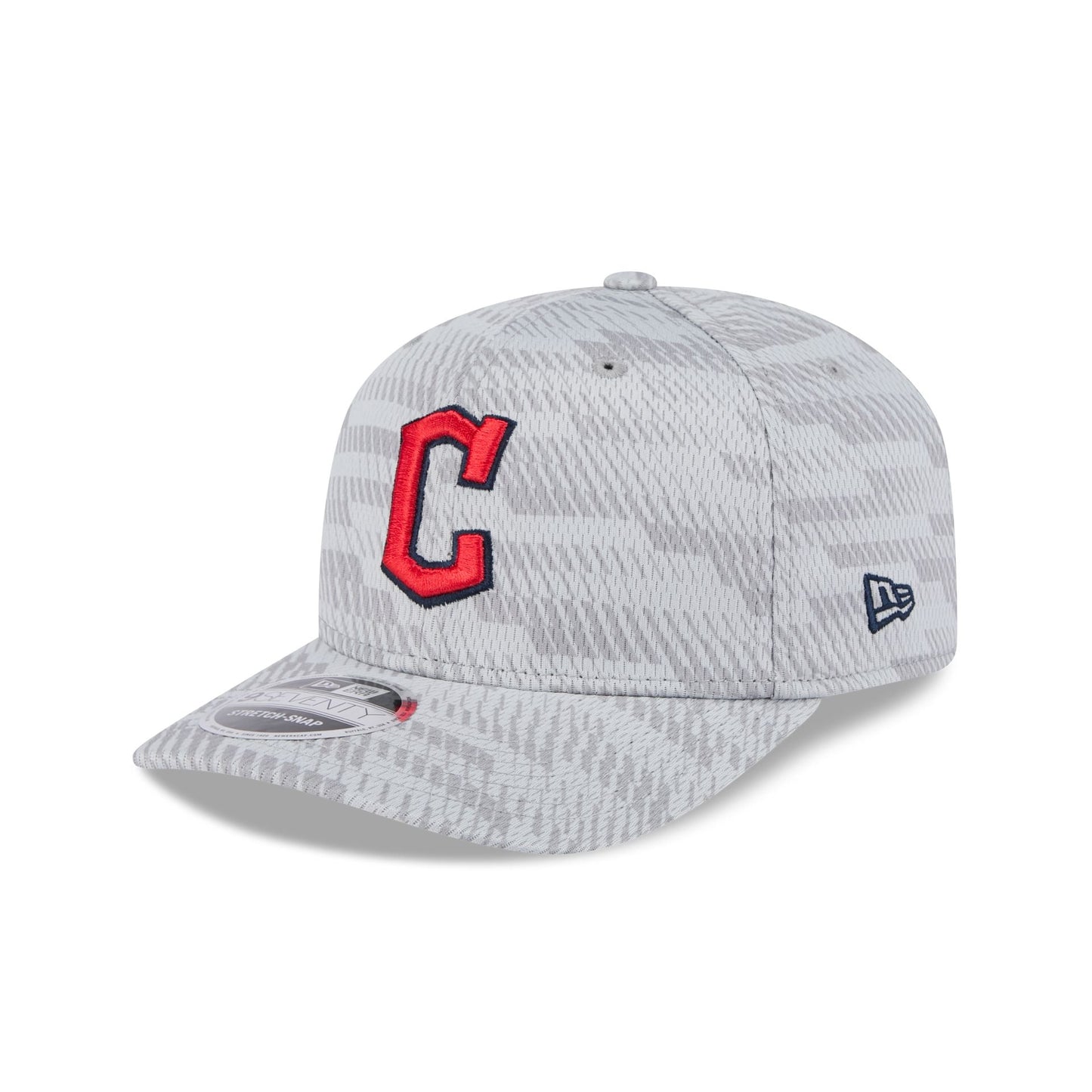 Cleveland Guardians 2025 Clubhouse Gray 9SEVENTY Stretch-Snap Hat