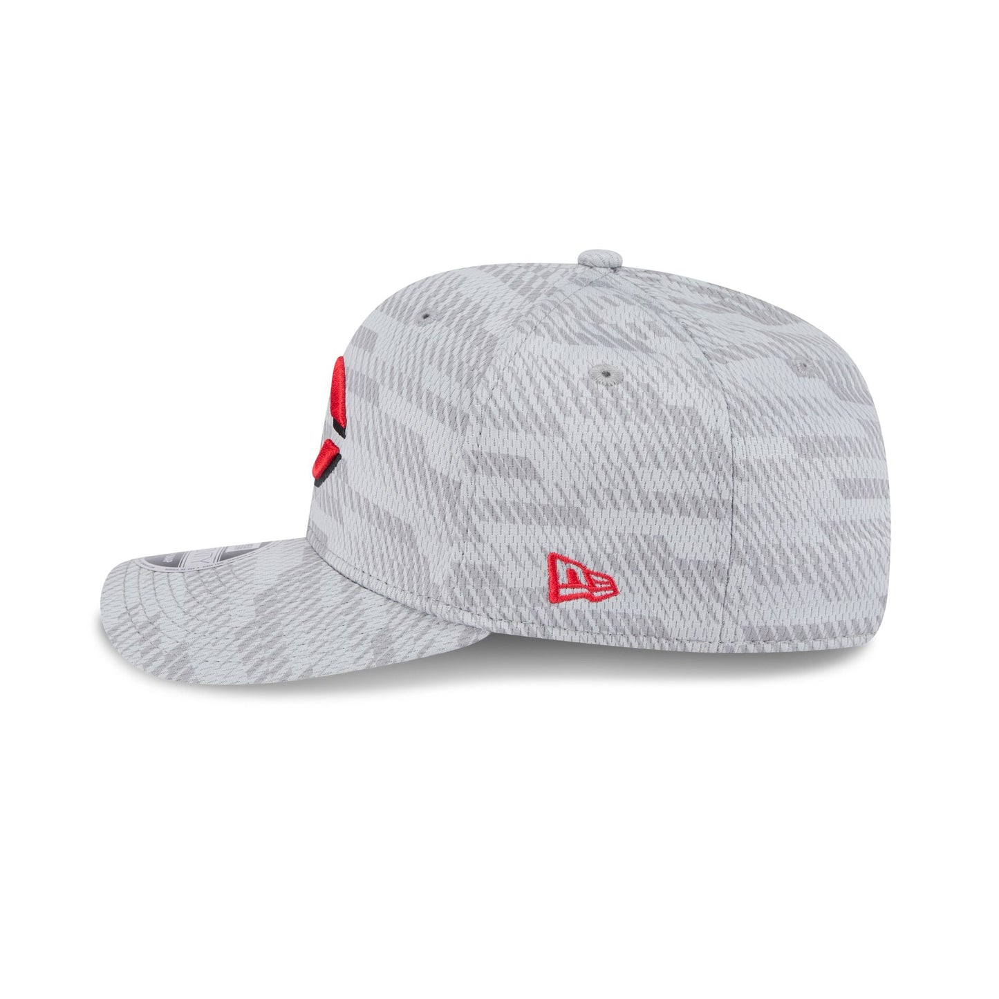 Cincinnati Reds 2025 Clubhouse Gray 9SEVENTY Stretch-Snap Hat