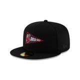 Boston Red Sox 2025 Clubhouse Alt Black 59FIFTY Fitted Hat