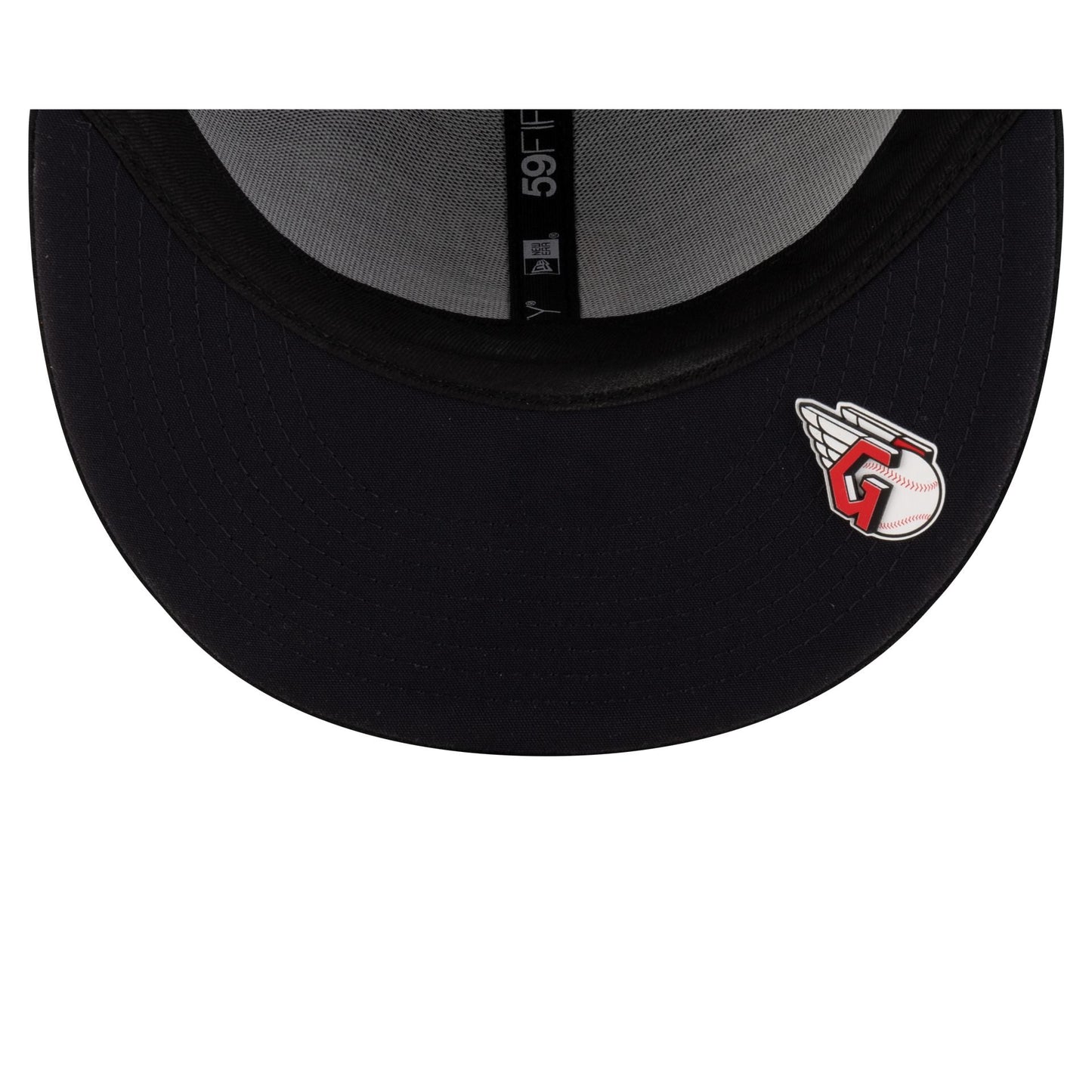 Cleveland Guardians 2025 Clubhouse Alt Black 59FIFTY Fitted Hat