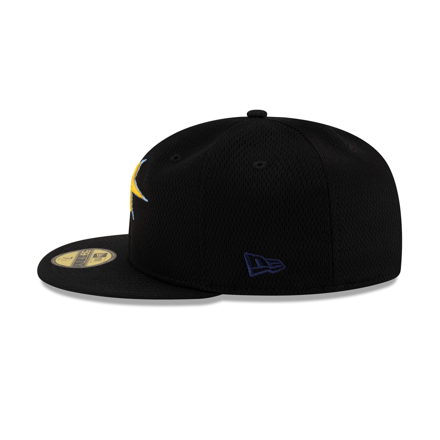 Tampa Bay Rays 2025 Clubhouse Alt Black 59FIFTY Fitted Hat