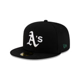 Athletics 2025 Clubhouse Black 59FIFTY Fitted Hat