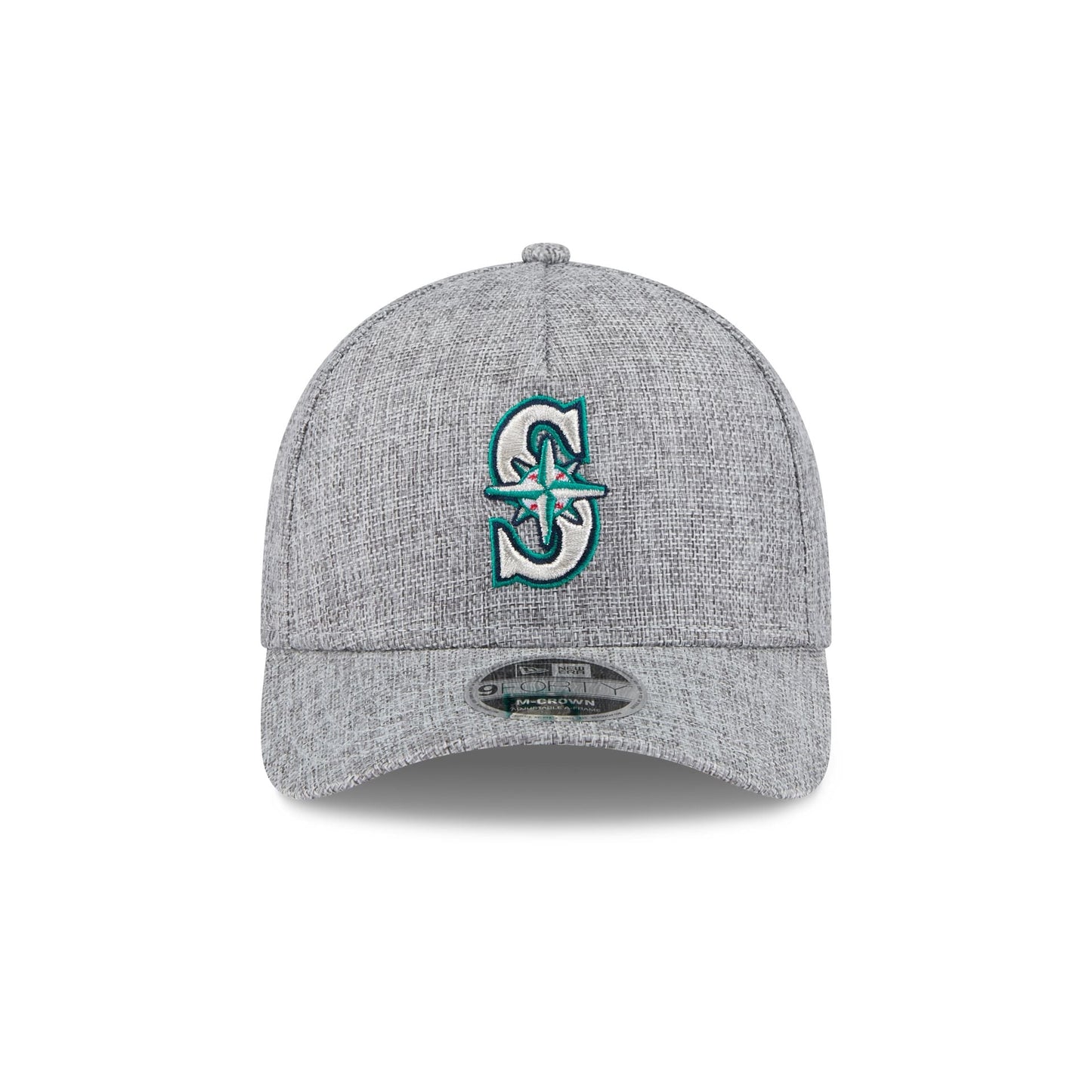 Seattle Mariners Cotton Weave Gray 9FORTY M-Crown A-Frame Snapback Hat