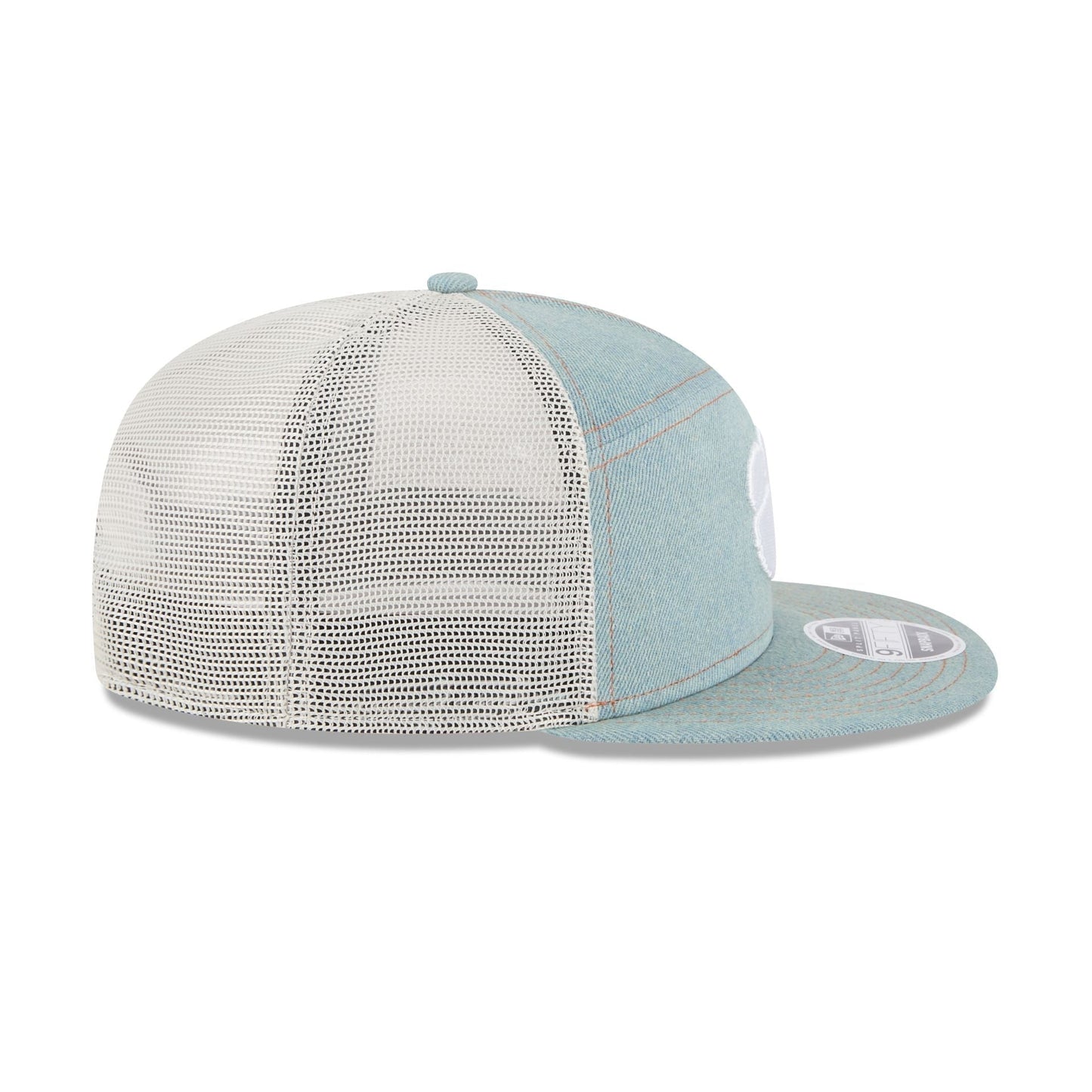 Clemson Tigers Denim 9FIFTY Split Panel Trucker Hat
