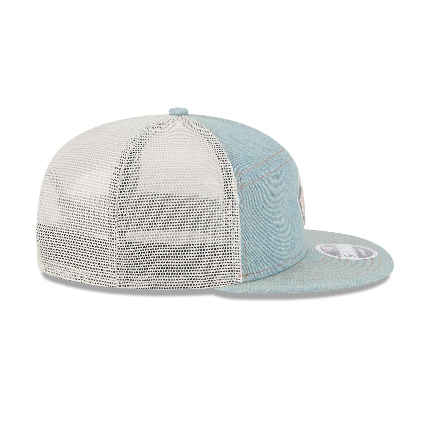 Connecticut Huskies Denim 9FIFTY Split Panel Trucker Hat