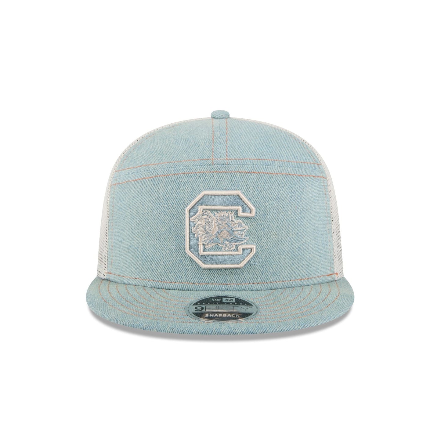 South Carolina Gamecocks Denim 9FIFTY Split Panel Trucker Hat