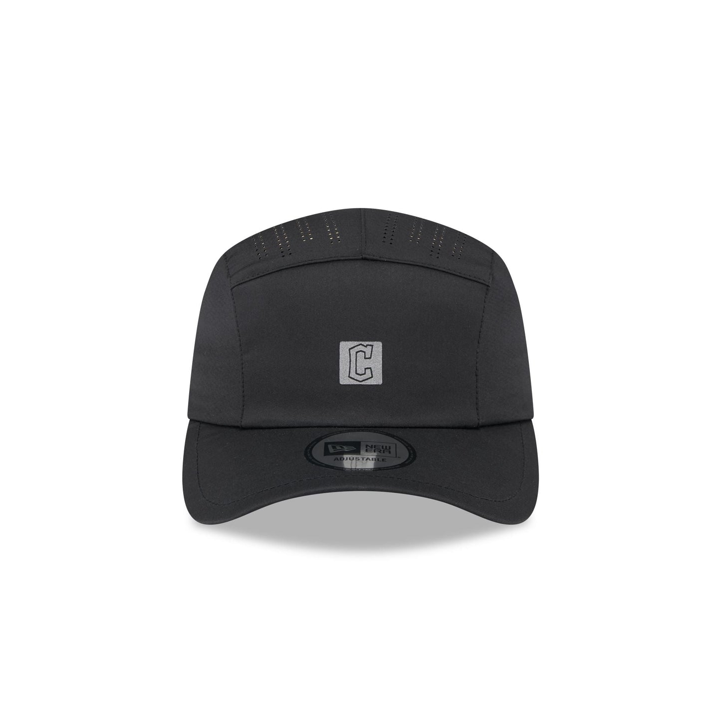 Cleveland Guardians Black Reflect Runner Adjustable Hat