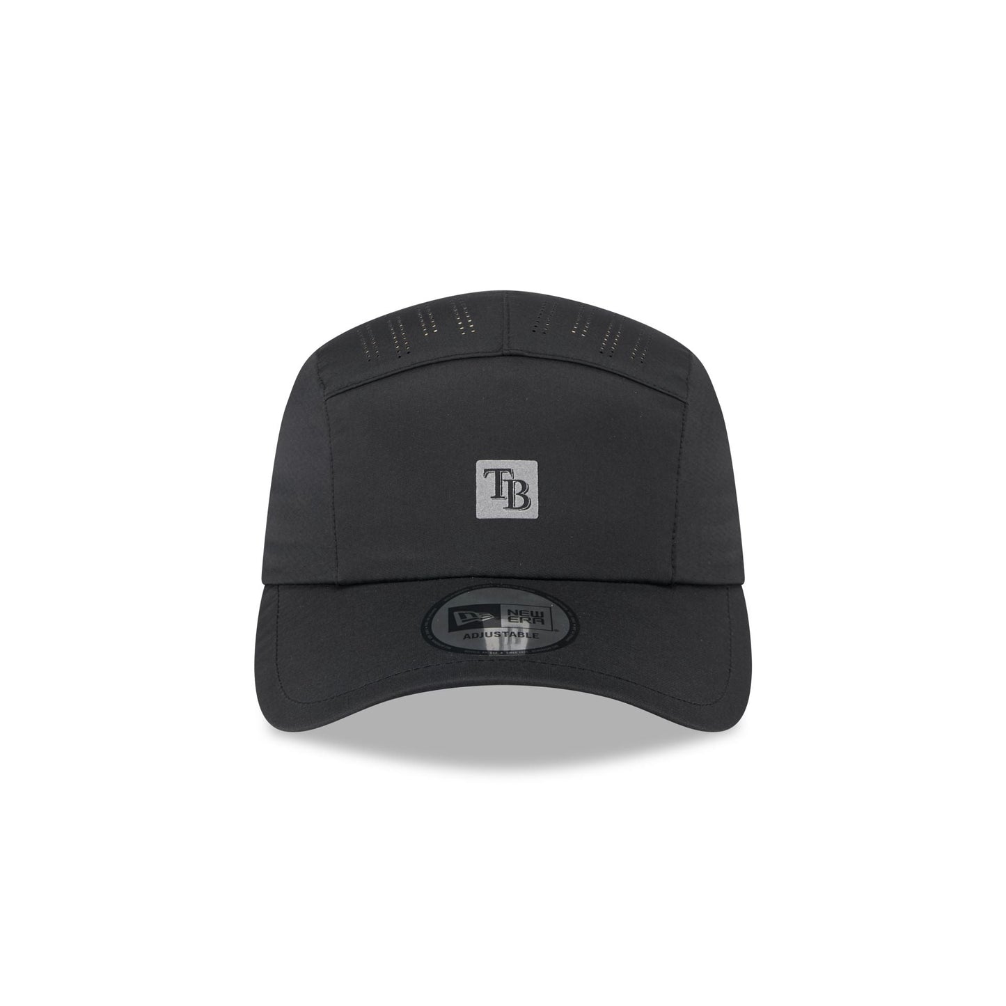 Tampa Bay Rays Black Reflect Runner Adjustable Hat
