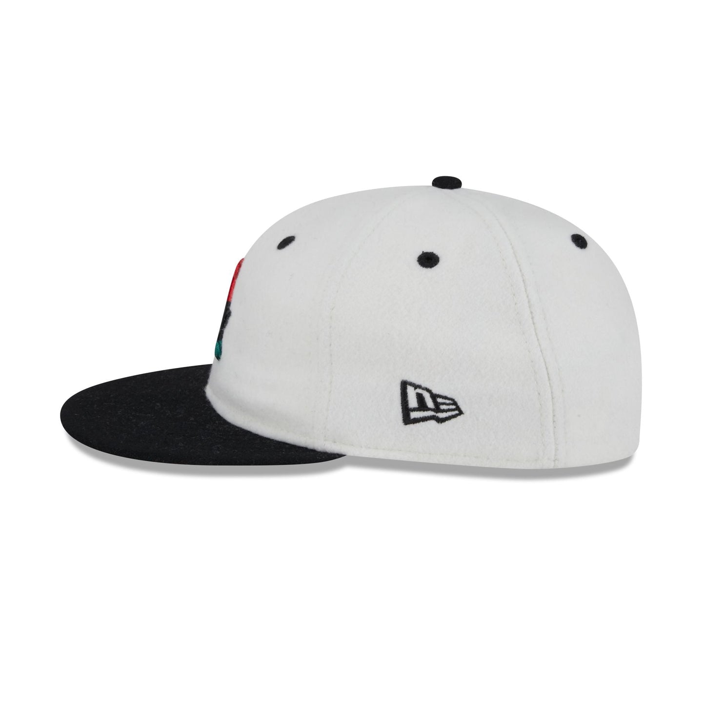 Atlanta Black Crackers Tri Color Retro Crown 9FIFTY Snapback Hat
