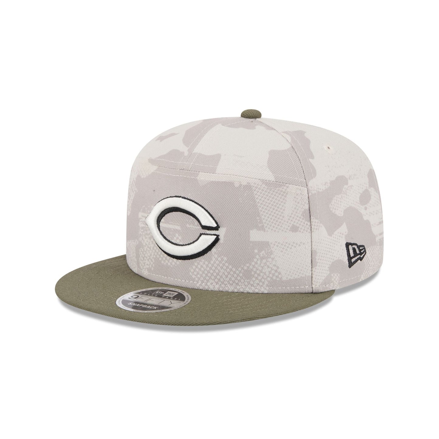 Cincinnati Reds Armed Forces Day 2025 9FIFTY Split Panel Snapback Hat