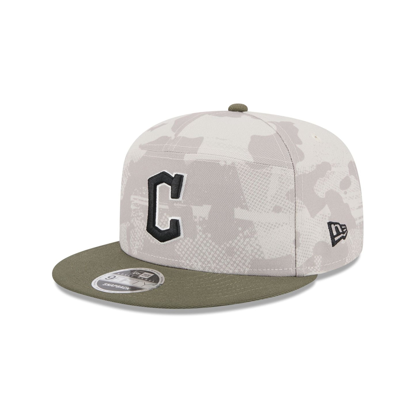 Cleveland Guardians Armed Forces Day 2025 9FIFTY Split Panel Snapback Hat