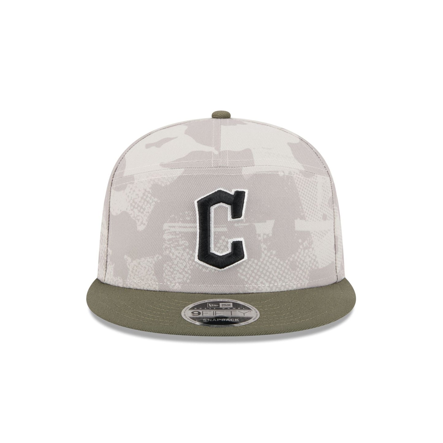Cleveland Guardians Armed Forces Day 2025 9FIFTY Split Panel Snapback Hat