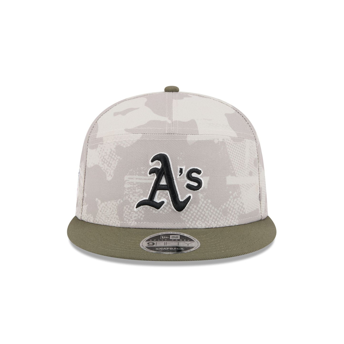 Athletics Armed Forces Day 2025 9FIFTY Split Panel Snapback Hat