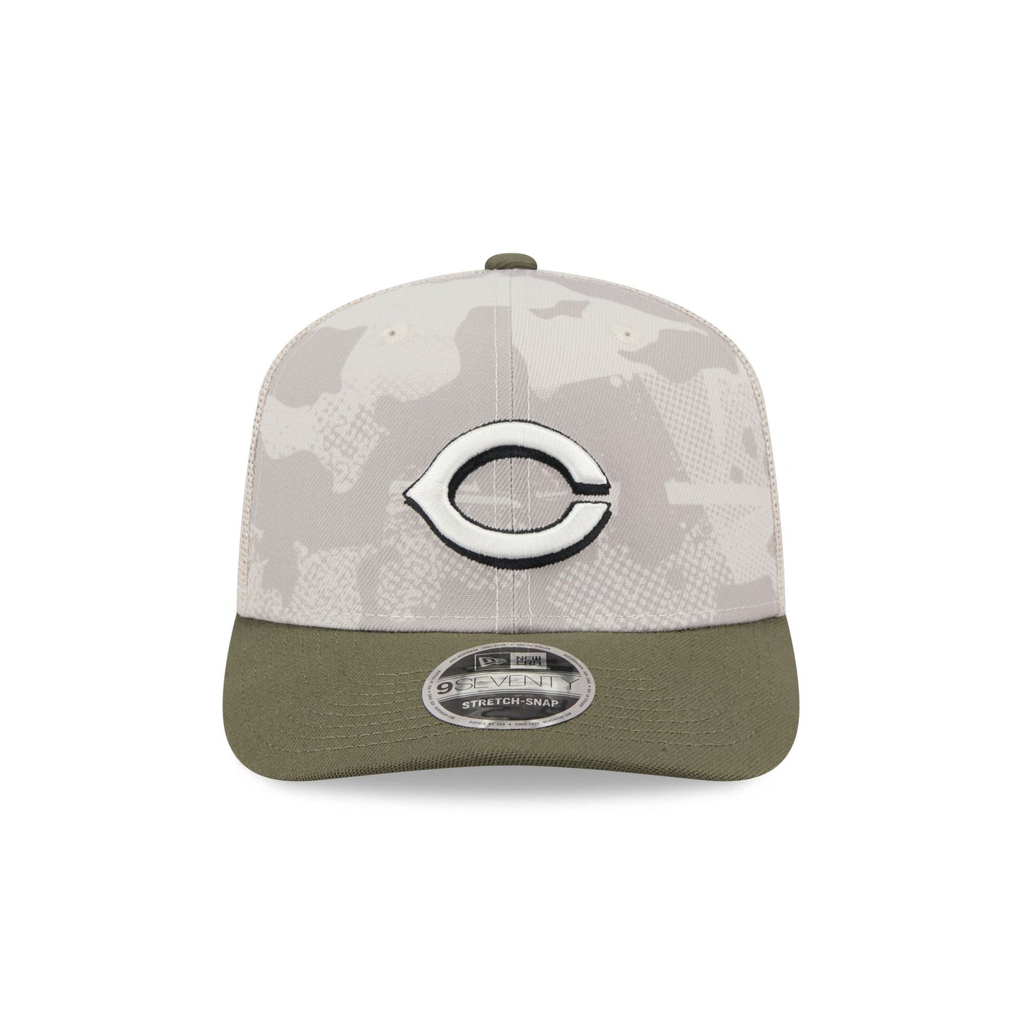 Cincinnati Reds Armed Forces Day 2025 9SEVENTY Trucker Hat