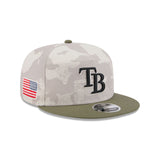 Tampa Bay Rays Armed Forces Day 2025 9FIFTY Split Panel Snapback Hat