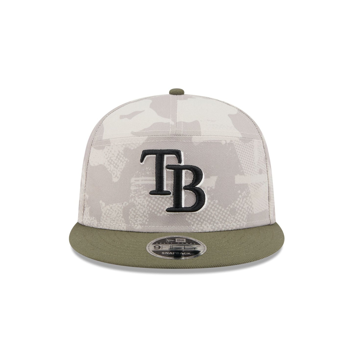 Tampa Bay Rays Armed Forces Day 2025 9FIFTY Split Panel Snapback Hat