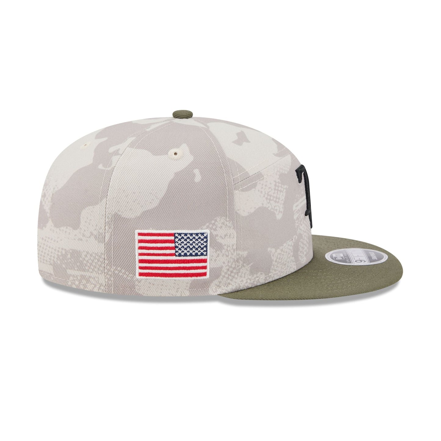 Tampa Bay Rays Armed Forces Day 2025 9FIFTY Split Panel Snapback Hat