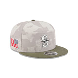 Seattle Mariners Armed Forces Day 2025 9FIFTY Split Panel Snapback Hat