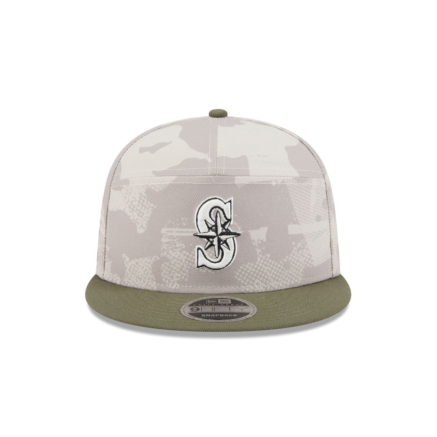 Seattle Mariners Armed Forces Day 2025 9FIFTY Split Panel Snapback Hat
