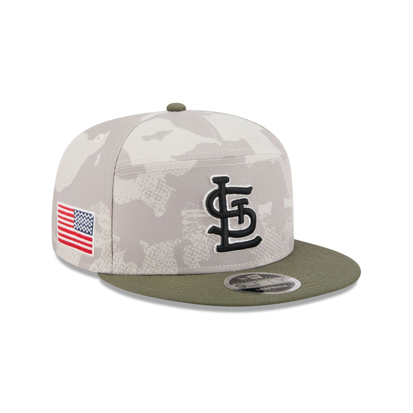 St. Louis Cardinals Armed Forces Day 2025 9FIFTY Split Panel Snapback Hat