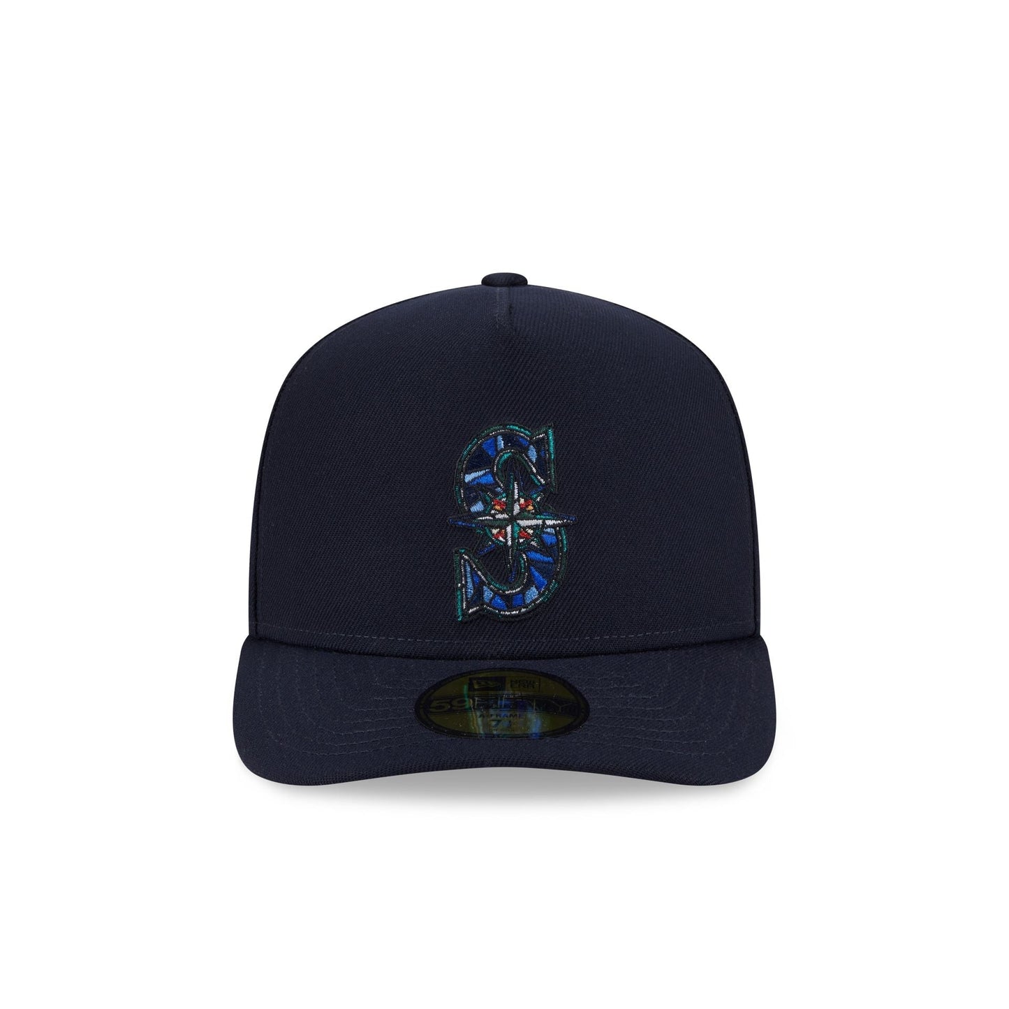 Seattle Mariners Stained Glass 59FIFTY A-Frame Fitted Hat
