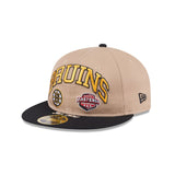 Boston Bruins Camel Retro Crown 59FIFTY Fitted Hat