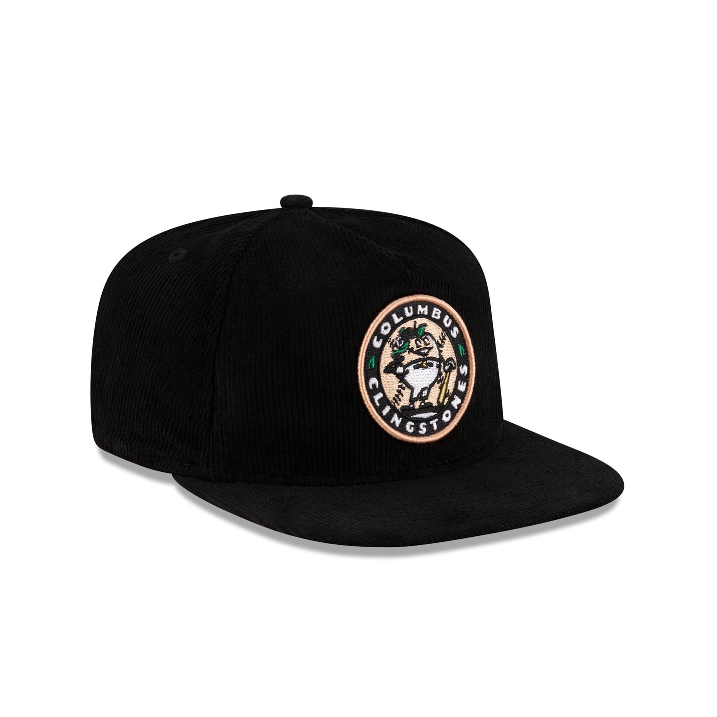 Columbus Clingstones Black Corduroy Golfer Hat