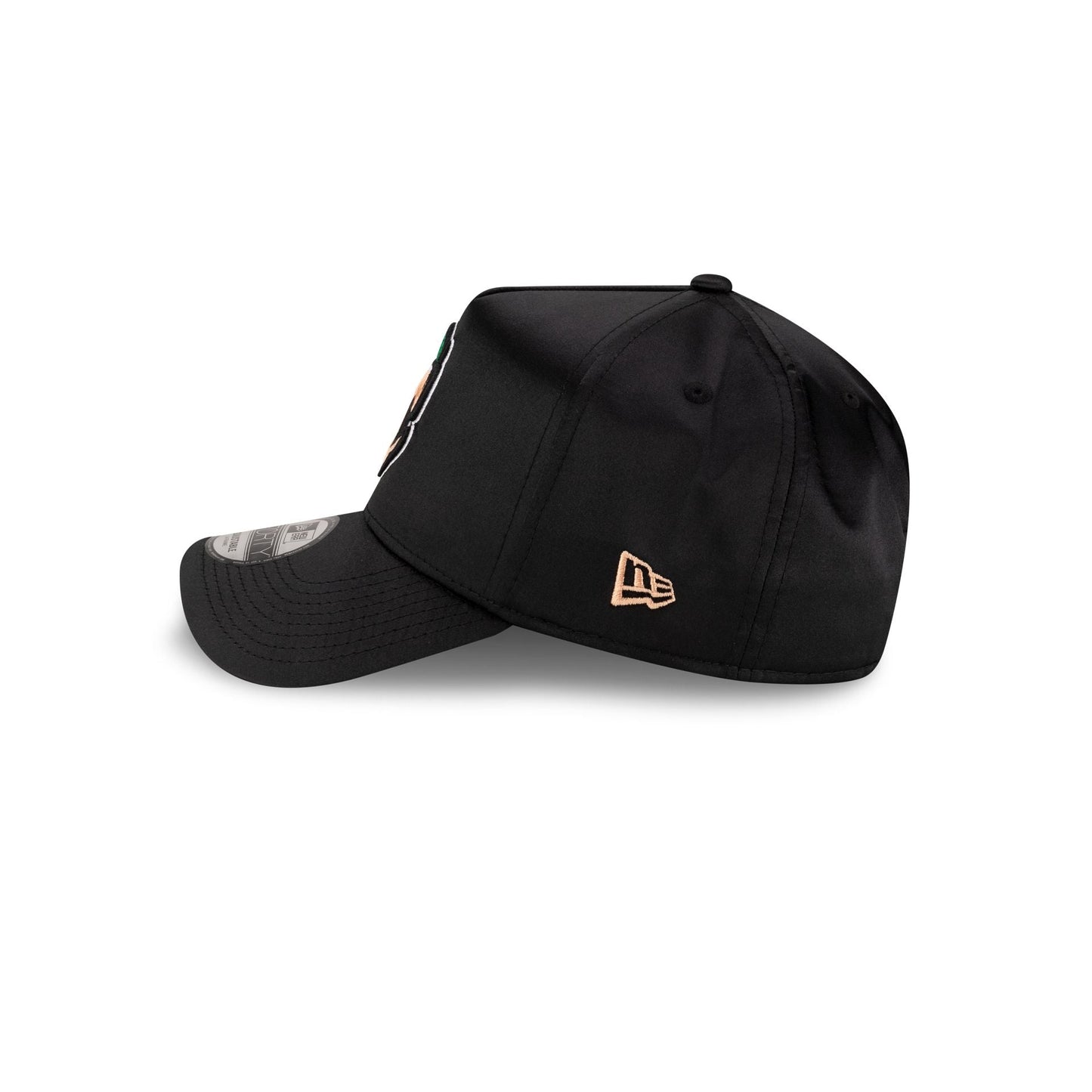 Columbus Clingstones Black Satin 9FORTY A-Frame Snapback Hat