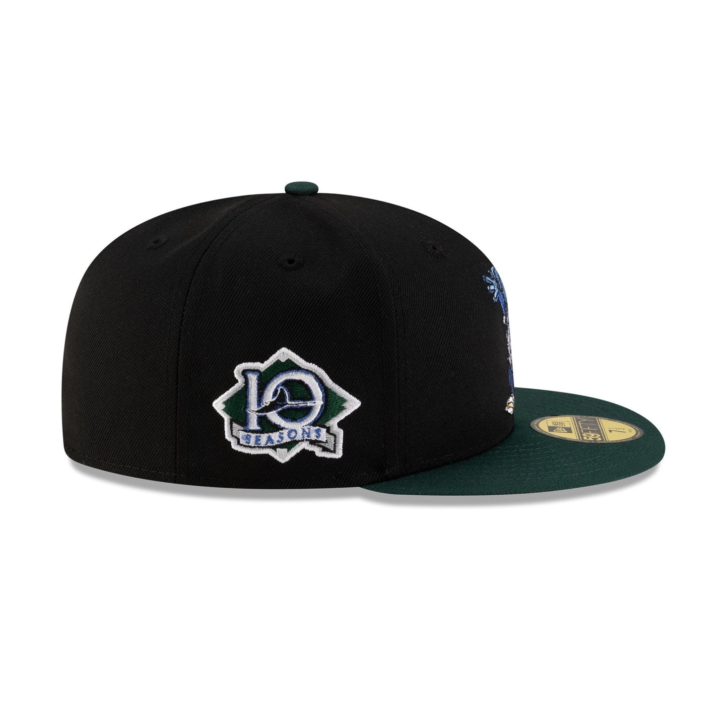 Tampa Bay Rays Mascot Black 59FIFTY Fitted Hat