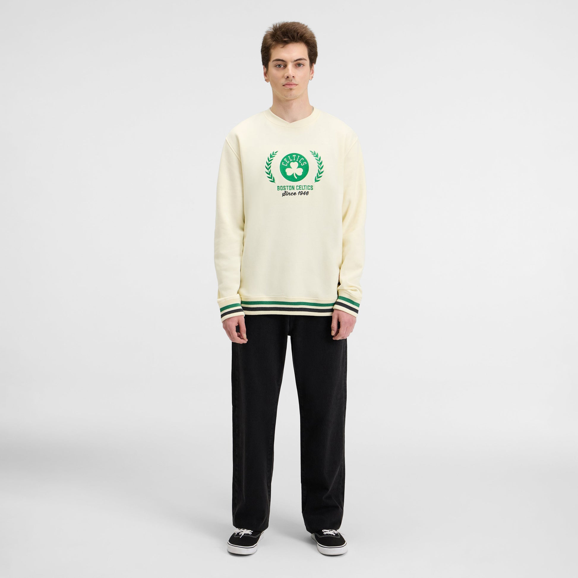 Athletics Throwback Chrome White Crewneck