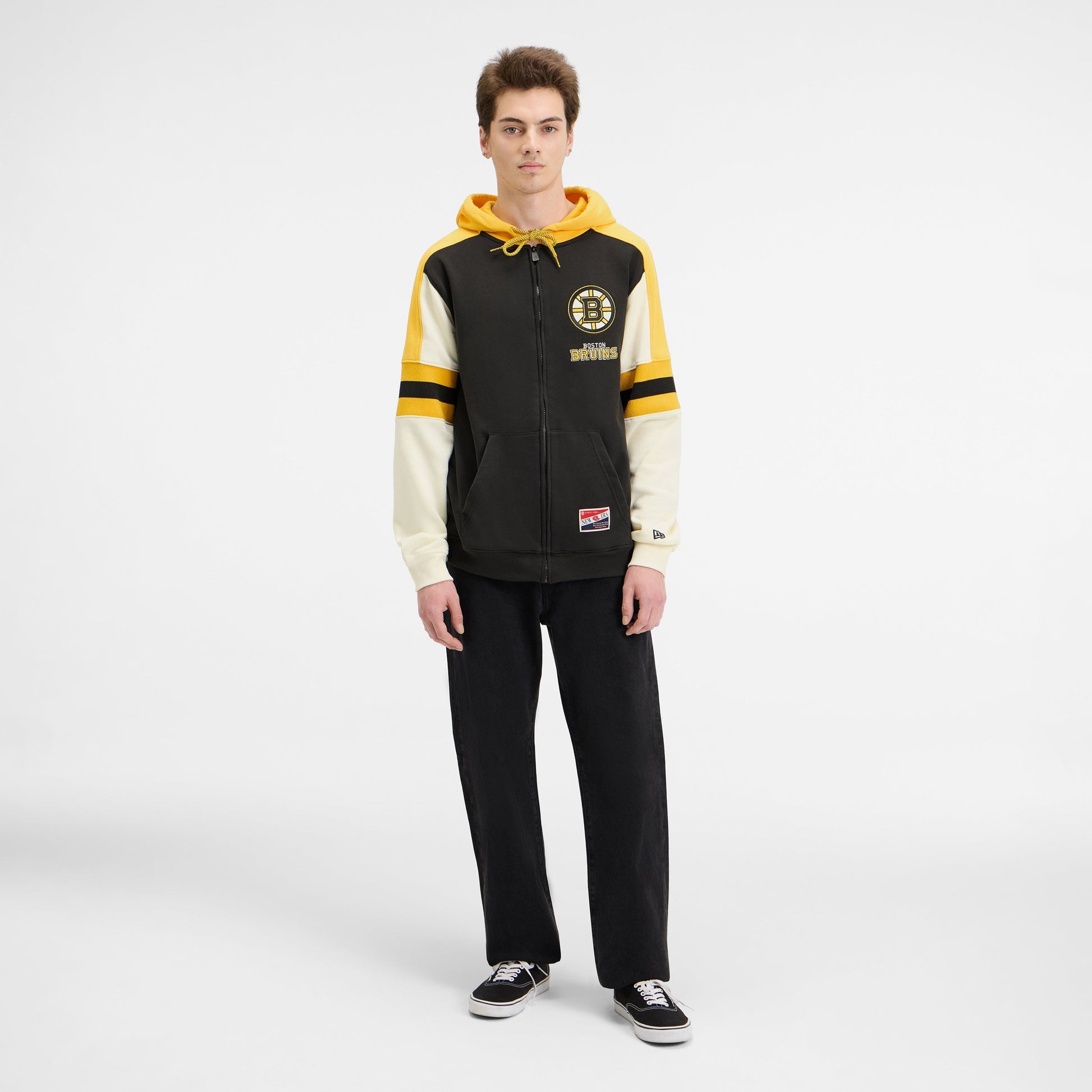 Boston Bruins Throwback Zipper Hoodie