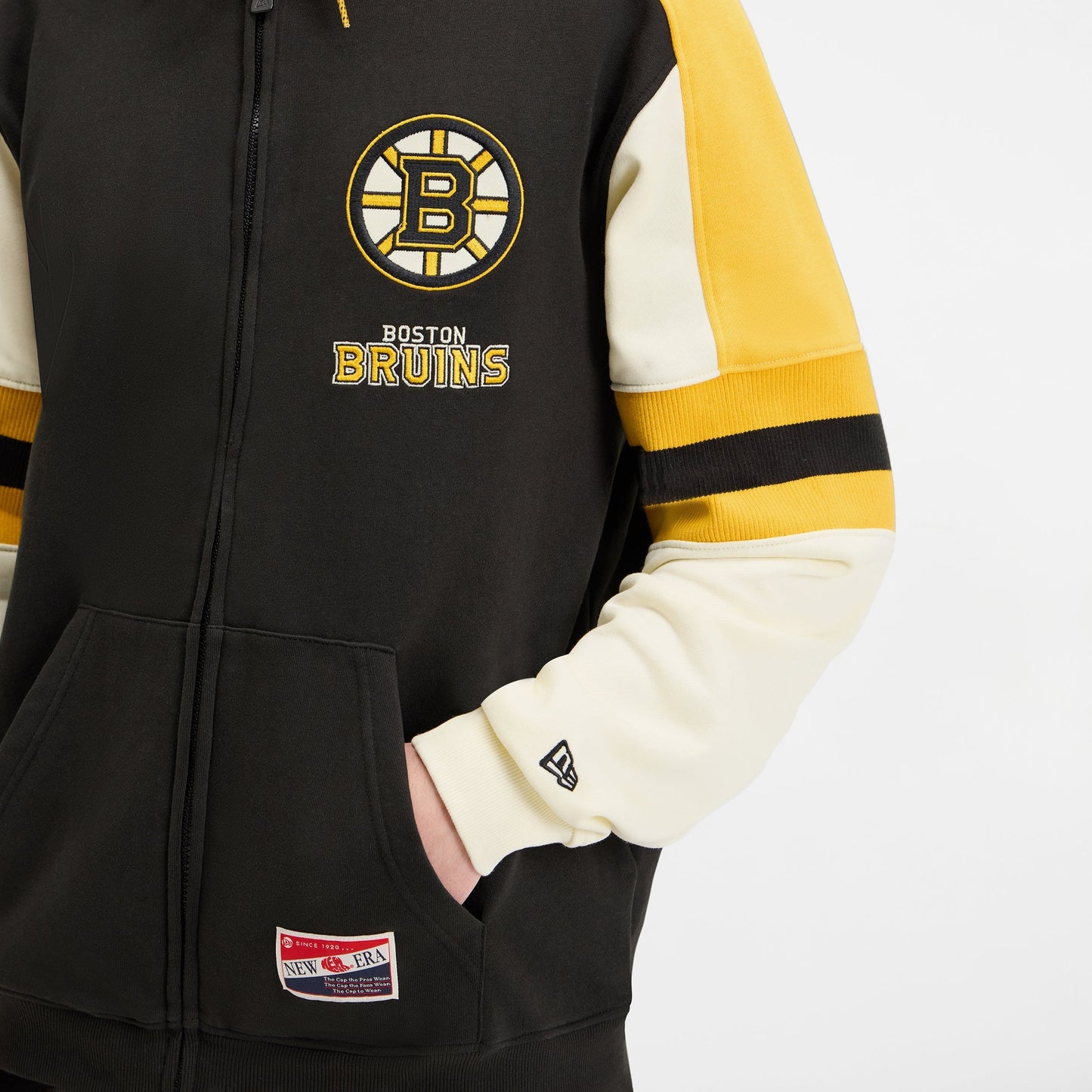 Boston Bruins Throwback Zipper Hoodie