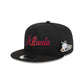 Atlanta Braves Post-Up Pin 9FIFTY Snapback Hat