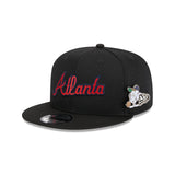 Atlanta Braves Post-Up Pin 9FIFTY Snapback Hat