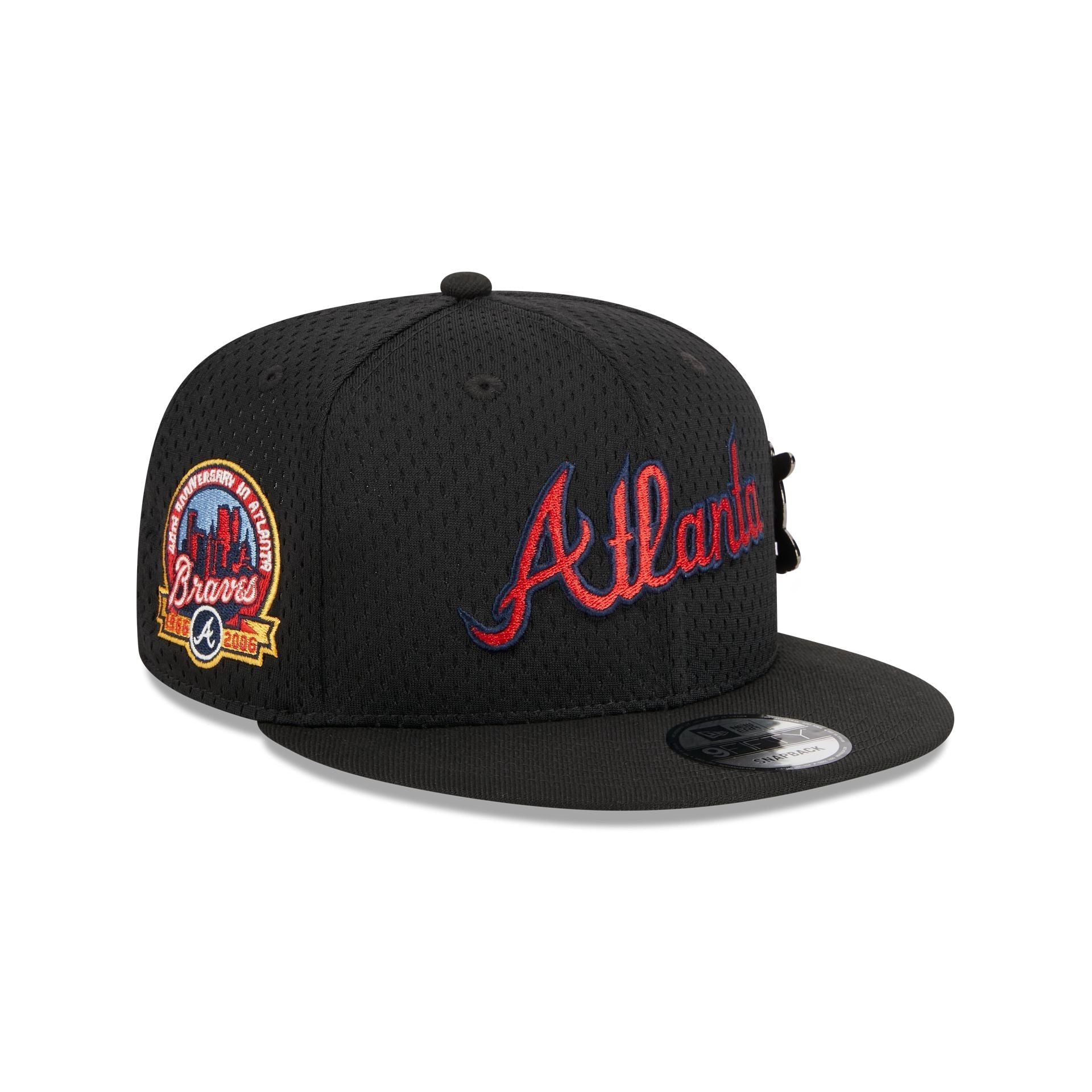 Atlanta Braves Post-Up Pin 9FIFTY Snapback Hat