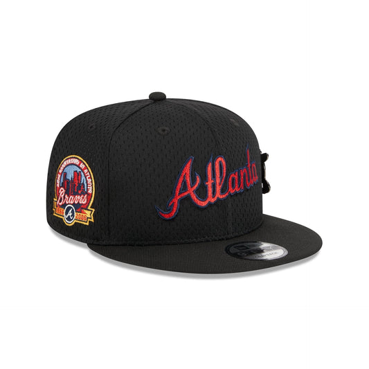 Atlanta Braves Post-Up Pin 9FIFTY Snapback Hat