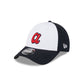 Atlanta Braves 2025 Batting Practice White 9FORTY Stretch-Snap Hat