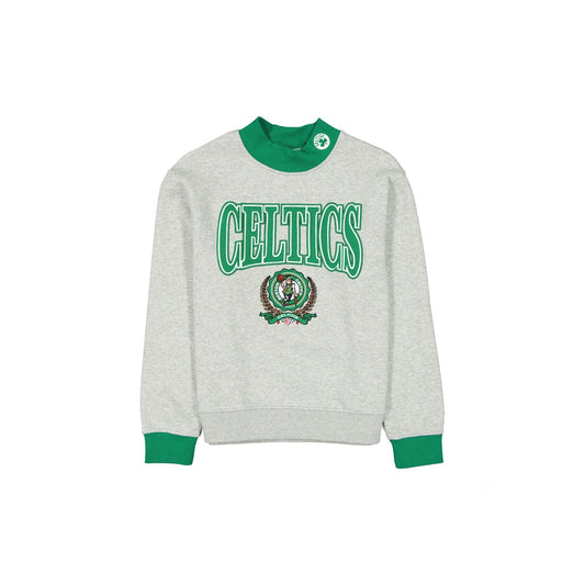 Boston Celtics Throwback Prep Women's Mockneck Sweatshirt