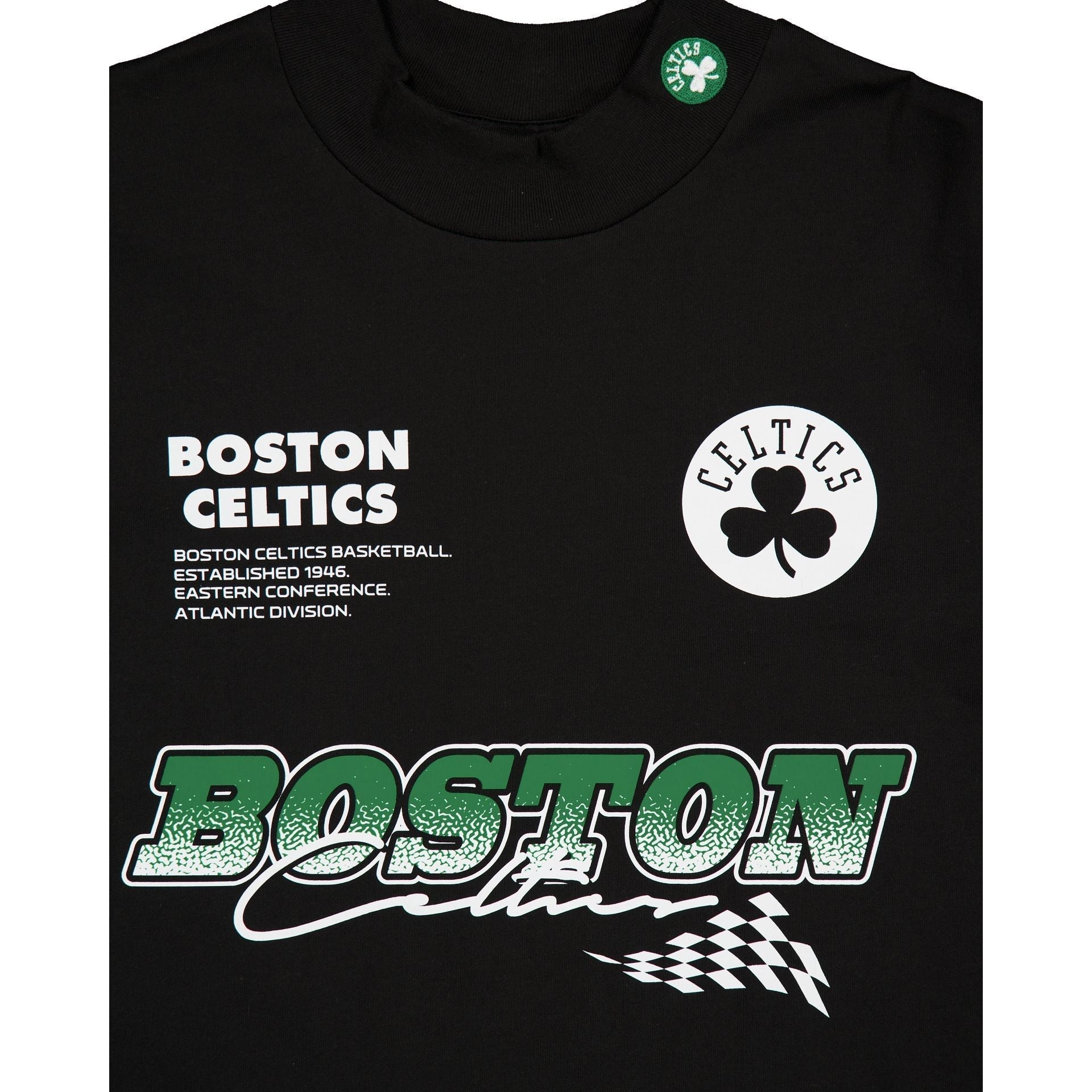 Boston Celtics Modern Speed Black Long Sleeve T-Shirt